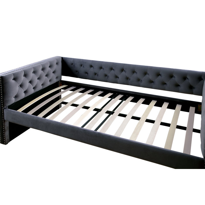 Rosdorf Park Eldorado Upholstered Daybed with Trundle & Reviews Wayfair